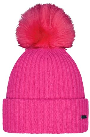Barts Strickmütze Kenzie Wintermütze mit Kunstfell-Bommel 4955 Hot Pink 30