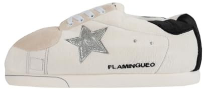 Flamingueo Tofflor - Hustofflor, Tofflor Sneakers, Slippers Fluffy, Halkfria Tofflor Unisex, Fluffiga Tofflor, Varma Tofflor, One Size