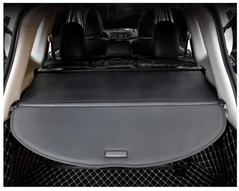 Étagère Arrière pour Nissan pour X-Trail T32 pour Rogue 2014-2018 Cache-Bagages Arrière Écran Sécurité Coffre De Confidentialité Accessoires D'ombre De Bouclier Housse Colis Cargo(Le Noir)