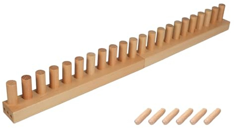 Baoblaze Chunky Knitting Blanket Loom Wooden Blanket Loom Frame Beginner Friendly Wooden Peg Frame Hand Knitting Tool Adjustable Size for DIY Throw Blankets (Style E)