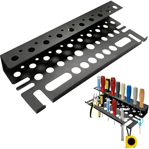 Noviatrix Tool Organiser Wall Mounted, Screwdriver Holder, Screwdriver Organizer Compatible, Wrench, Tool Racks for Shed Pliers for Warehouses, Workshops