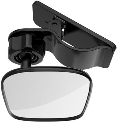 TOYANDONA Specchietto Retrovisore per Auto Car Mirror Nero Rotazione Infrangibile per Sedile Posteriore Visione Ampia e Sicura