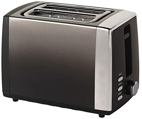 Progress® EK3862PBLK Ombre 2-Slice Toaster with 7 levels of browning control | 930 W | Wide Slots Ideal For Waffles, Bagels & More