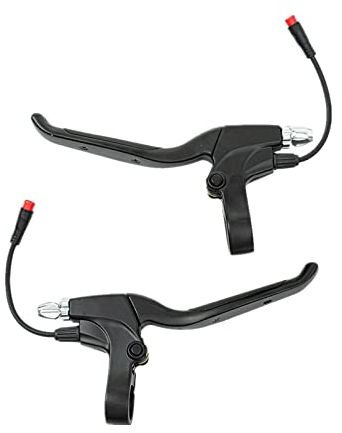 kyaoayo Wasserdichter Scooter-Bremshebel, 1 Paar mechanischer E-Bike-Bremshebel, kurzer Hebelausschnitt, Bremsgriff aus Aluminiumlegierung, Hebelteile, Bremsbaugruppe, Hebelersatz