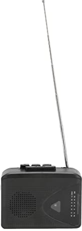 Reproductor de Casete Retro, Métodos de Carga Cinta Portátil Sony Walkman Estéreo Reproductor de Casete Estéreo 2 con Altavoz Transparente para Interiores y Exteriores Negro