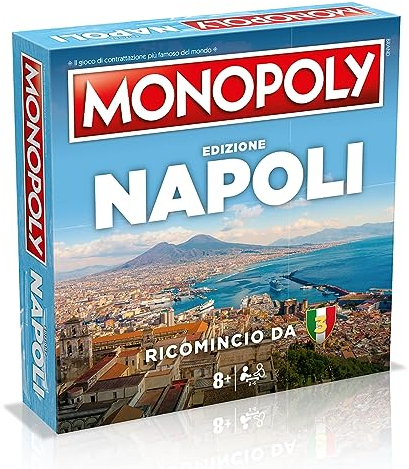 Winning Moves Monopoly Napoli City – Brettspiele für Erwachsene, Brettspiele für Kinder, Brettspiele für 2, 2 bis 6 Personen, Alter 8+