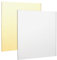 BENECREAT 2 hojas de espejo acrílico de 30 x 30 cm, hojas acrílicas doradas y plateadas, espejo opaco brillante con película adjunta para corte láser, grabado, decoración de pared y manualidades