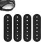 BOXOB 4er-Pack Hutverlängerung, 7 Löcher Hutverlängerungszubehör für Halbe Größe Verstellbar Ersatz für Kappenband Baseballkappe mit Schnappverschluss für Snapback Cowboy Duckbill Cap Herren Damen