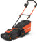 Yard Force LM C37B 40V Cordless Lawnmower, 37cm Steel Blade, 40L Grass Bag, 7 Height Settings, Twin Battery