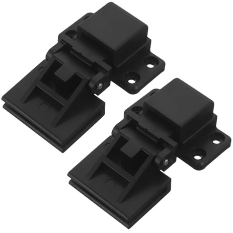 Gadpiparty Charnières de Remplacement pour Tourne-Disque Vinyle Noir Kit d'Accessoires pour Platine Vinyle Mécanisme d'Ouverture Fluide Compatibilité Large Protection Anti-Poussière