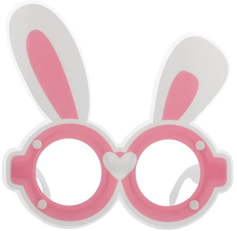 iplusmile Easter Party Bunny Glasses Frame Pvc Boys and Girls Festival Eyewear Photo Prop Cartoon Party Favors for Children