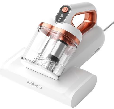 Lubluelu Aspirateur Anti-Acariens 3-en-1 20 kPa avec Lampe UV-C | Nettoyage en profondeur des matelas et textiles, élimine 99,99 % des allergènes, acariens, poussières et poils d'animaux