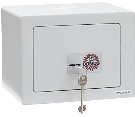 ARREGUI D-HC/0 Caja Fuerte de Acero con Cerradura de Llave, Caja de Seguridad para Casa y Hogar, Fácil de Usar y de Instalar, 17 x 23 x 17 cm, 5 L