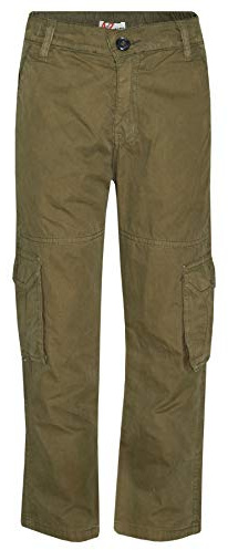 A2Z 4 Kids Boys Active Cargo Trousers A Ranger 6-Pocket Combat - Cargo Trouser Olive 9-10