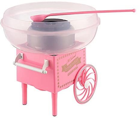 HCCTOZZ Machine à Barbe à Papa à Sucre, Mini Appareil électrique Portable pour Enfants en fête/à la Maison pour la Famille et la fête du Carnaval(Color:A)