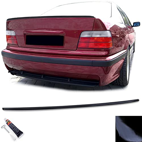 Sport Heckspoiler Lippe Schwarz Glanz passend für BMW 3er E36 Limousine 90-98