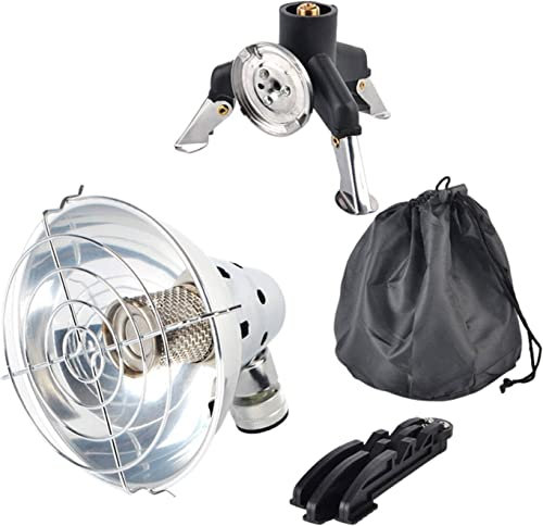 Radiateurs De Terrasse Chauffage Au Gaz De Camping Portable, Tente Extérieure, Chauffage Au Butane, Petit Chauffage Au Gaz Léger avec Sac De Rangement for La Pêche en Intérieur Et en Extérieur