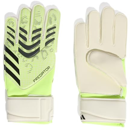 adidas Unisex Match Goalie Soccer Gloves, Lucid Lemon/Black/Purple Rush, 8
