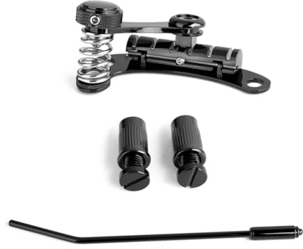 Lbvzxkad -03 Svart Vibrato Bridge elgitarr Tremolo Bridge jazz gitarr dubbellåsande Tremolo-system
