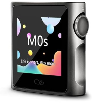 SHANLING M0s Hi-Fi-MP3-spelare, mini DAC, AMP HD-pekskärm, Bluetooth 5.0, stöder förlustfritt stereoljud med 2 TB SD-kort för sport, jogging och träning (titanium, utan SD-kort)