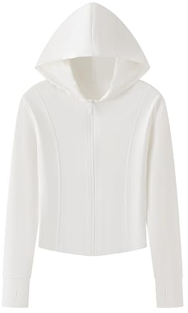 GRECERELLE Veste de course à capuche zippée élégante pour femme - Protection solaire légère - Vêtement d'extérieur d'été
