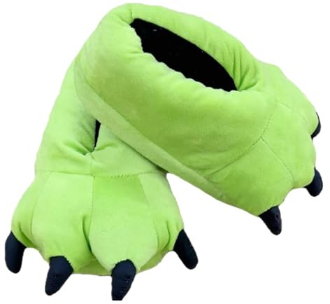 Chaussons Patte de diaure Pantoufles en Peluche Chaussons Chauds Chaussures Pattes d'animaux pour Femmes
