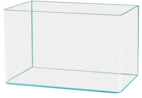 MotiveTech Acquario in Vetro Trasparente Vasca Ornamento Pesce Betta Decorazione Aquascape Moderna Pratica Adatta a Casa Soggiorno Ufficio Regalo, 25 Cm X 16 Cm X 18