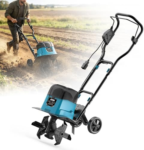 Motoculteur électrique sans fil pour Makita 18 V, motoculteur électrique, largeur de travail 36 cm, profondeur de travail 18 cm, moteur sans balais 1600 W (sans batterie)