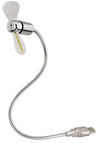 Hama Ventolina con Messaggio Temperatura, USB, Silver