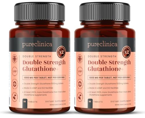 Glutation 1000 mg – 2-pack, 120 tabletter – med 500 mg reducerat glutation, 300 mg ALA och 200 mg vitamin C per tablett