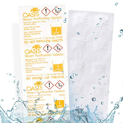 Wicked Chili 10 Stück 1 Liter Wassertabletten zur Trinkwasser Entkeimung, Wasseraufbereitung Entkeimungsmittel, Wasserentkeimung & Trinkwasseraufbereitung, Reiseapotheke Notfall Travel Ausrüstung
