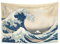 YONGFOTO 100x70cm Ukiyo-e Arazzo Monte Fuji 36 Viste Camera Tappezzerie La grande onda di KanagawaPaesaggio Arte muraria Giapponese Pittura tradizionale Stile Toyo Arazzi