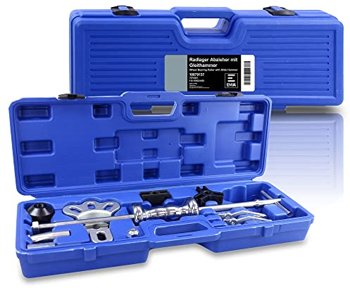 ENVA Universal Radnaben Abzieher Satz mit Gleithammer 13-TLG. Radlagerwerkzeug Abzieherset Gleithammer Satz