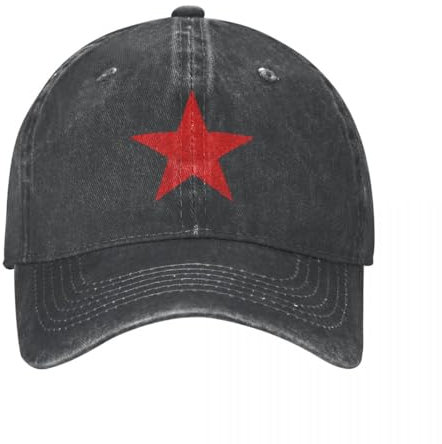 Gorra de béisbol Sombrero para el sol CCCP Gorra de béisbol rusa con estrella roja Gorra de mezclilla desgastada vintage para hombres y mujeres Corriendo Golf Gorras suaves no estructuradas Sombrero