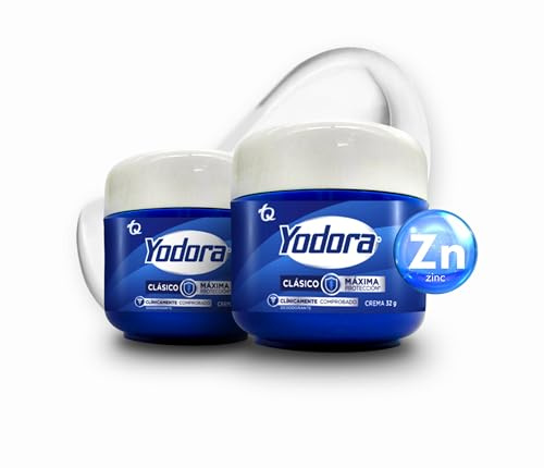 YAHVE - Classic Yodora Deodorant maximum protection Pack of 2 of 32 g - 1.12 Oz - Despensa Colombiana - Yodora Clasico, Maxima Proteccion.