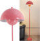 Alpinaluz Stehleuchte mit gewölbtem Parabolschirm: Klassisch, modern und nordisch, ideal für Wohnzimmer und Esszimmer mit E27-Sockel (Rosa)