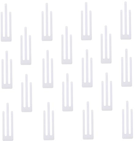 MAGICLULU 500pcs Clothes Fixing Gadget Shirt Clamps Plastic Shirt Packing Clips Clamp Easy to Use Non-slip