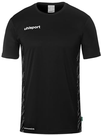uhlsport Progressive 28 Poly Shirt Short Sleeve - Breathable and High Black