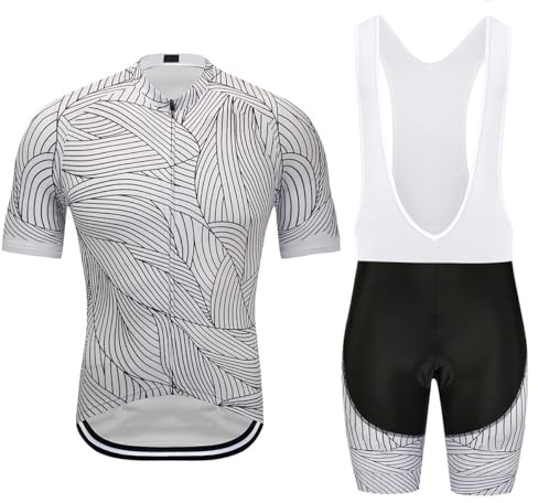 TPDOPK Traje Ciclismo Hombre, Maillot Ciclismo y Culotte con 3D Gel Pad para Verano Deportes al Aire Libre Ciclo Bicicleta