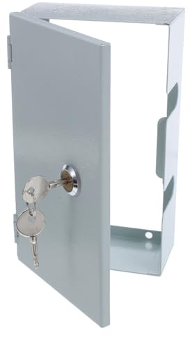 Cabilock Caja Eléctrica de Hierro para Montaje Pared Caja para Enchufe Tipo con Cerradura y Llaves Resistente para Carga de Vehículos Eléctricos y Uso Exteriores