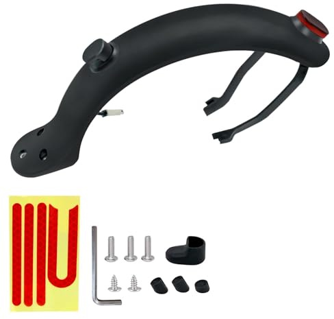 JJQHYC Garde Boue Arrière pour Trottinette Electrique, Feu arrière, Garde-boue, Kit d'accessoires de Trottinette électrique Compatible avec les Scooters Xiaomi M365 et M365 Pro