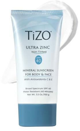 Tizo Ultra Zinc Body and Face Non-tinted SPF 40 For Unisex 3.5 oz Sunscreen