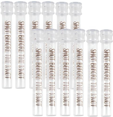 Fun Express Shot Before the Knot Test Tube Shot Glasses - Set of 12