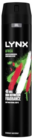 Lynx Limited Edition FIFA Africa Aerosol Body Spray men's deodorant with a mandarin & sandalwood scent for 48 hours of odour-busting freshness 250 ml