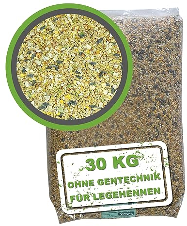 MeineHennen HENNEN VITAL EXZELLENT 30 kg. Premium Körnermischung mit Gentechnik, Freien Soja Pellets. Alleinfuttermittel für Hühner und Wachteln