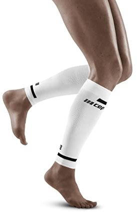 CEP - THE RUN COMPRESSION CALF SLEEVES für Damen | Stulpen für die Beine | Beinlinge in weiß zur effektiven Muskelaktivierung der Wade | Gr. II | S