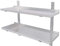 MOOTACO Wandbord Wandregal 2 Ablagefläche Regal Edelstahlregal Küchenregal Edelstahl für Küchen oder Zuhause,Restaurant (120 x 30 cm)