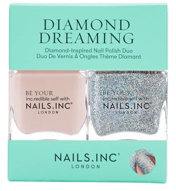 Nails.INC Diamond Dreaming Nail Polish Duo, 28ml