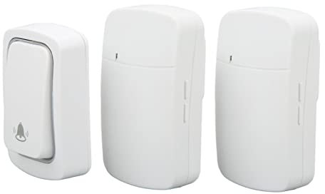 Wireless Doorbell Set Battery Free Self Powered Door Bell 2 Receivers IP68 Waterproof Strong Penetration Wireless Doorbell AC 100‑230V(#3)