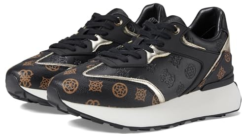 Guess Luchia, Zapatillas Mujer, Negro/Multicolor, 40 EU